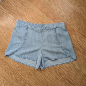 LOFT Light Blue Denim Lounge Top